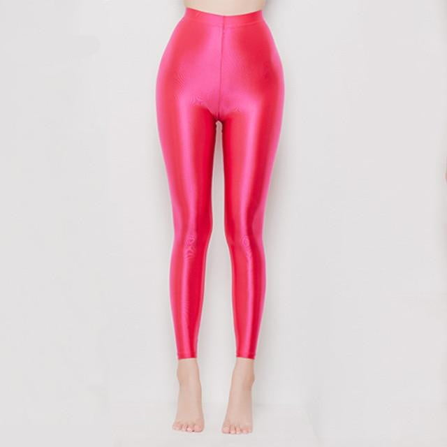 Blush Wet Look Leggings