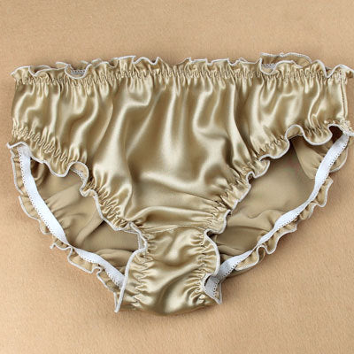 Skin Silk Satin Ruffle Panties